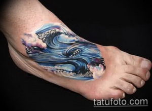 Фото пример тату океан 13.08.2019 №052 - ocean tattoo - tatufoto.com