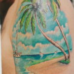 Фото пример тату океан 13.08.2019 №053 - ocean tattoo - tatufoto.com