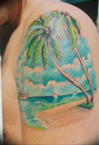 Фото пример тату океан 13.08.2019 №053 - ocean tattoo - tatufoto.com