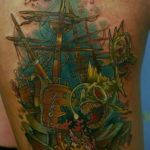 Фото пример тату океан 13.08.2019 №057 - ocean tattoo - tatufoto.com