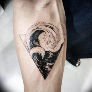 Фото пример тату океан 13.08.2019 №060 - ocean tattoo - tatufoto.com