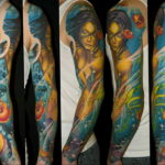 Фото пример тату океан 13.08.2019 №062 - ocean tattoo - tatufoto.com