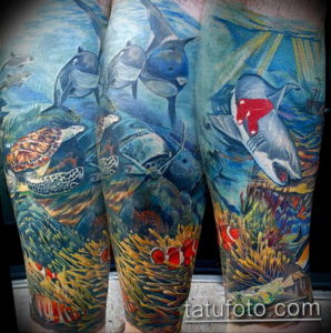 Фото пример тату океан 13.08.2019 №064 - ocean tattoo - tatufoto.com