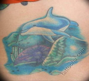 Фото пример тату океан 13.08.2019 №065 - ocean tattoo - tatufoto.com