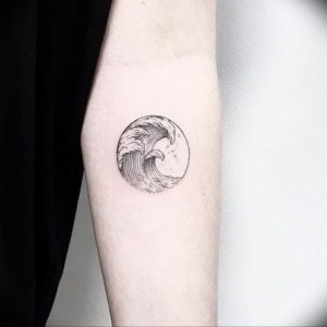 Фото пример тату океан 13.08.2019 №067 - ocean tattoo - tatufoto.com
