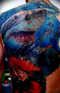 Фото пример тату океан 13.08.2019 №068 - ocean tattoo - tatufoto.com
