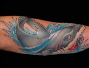 Фото пример тату океан 13.08.2019 №070 - ocean tattoo - tatufoto.com