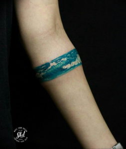Фото пример тату океан 13.08.2019 №073 - ocean tattoo - tatufoto.com