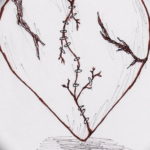 Фото сердце тату эскиз маленький 14.08.2019 №010 - heart tattoo sketch - tatufoto.com