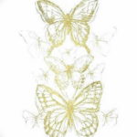 Фото тату бабочка маленькая эскиз 14.08.2019 №023 - butterfly tattoo small - tatufoto.com