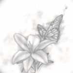 Фото тату бабочка маленькая эскиз 14.08.2019 №028 - butterfly tattoo small - tatufoto.com