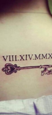 Фото тату для девушек ключ 21.08.2019 №035 — tattoo for girls key — tatufoto.com