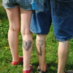 Фото тату ключ на ноге 21.08.2019 №006 - tattoo key on the leg - tatufoto.com