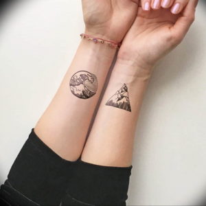 Фото тату океан 13.08.2019 №004 - ocean tattoo - tatufoto.com