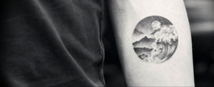 Фото тату океан 13.08.2019 №006 - ocean tattoo - tatufoto.com