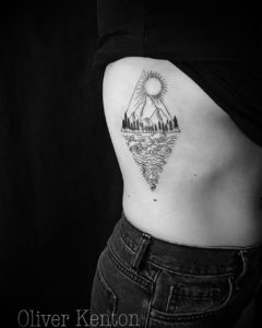 Фото тату океан 13.08.2019 №007 - ocean tattoo - tatufoto.com