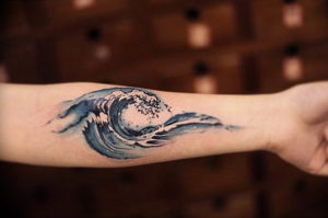 Фото тату океан 13.08.2019 №008 - ocean tattoo - tatufoto.com