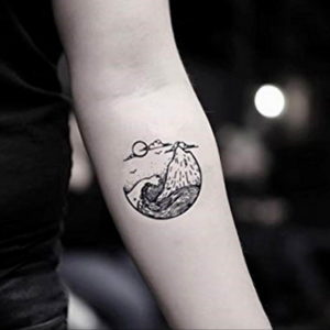 Фото тату океан 13.08.2019 №012 - ocean tattoo - tatufoto.com