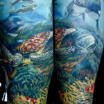 Фото тату океан 13.08.2019 №024 - ocean tattoo - tatufoto.com