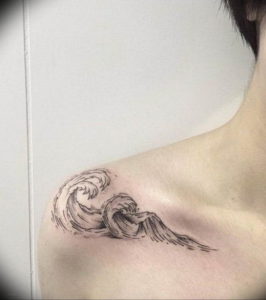 Фото тату океан 13.08.2019 №027 - ocean tattoo - tatufoto.com