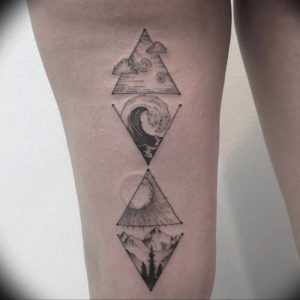 Фото тату океан 13.08.2019 №034 - ocean tattoo - tatufoto.com