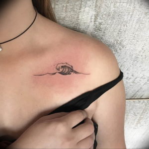 Фото тату океан 13.08.2019 №037 - ocean tattoo - tatufoto.com