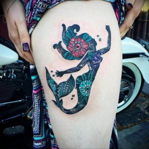 Фото тату океан 13.08.2019 №040 - ocean tattoo - tatufoto.com