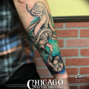 Фото тату океан 13.08.2019 №048 - ocean tattoo - tatufoto.com