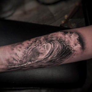 Фото тату океан 13.08.2019 №049 - ocean tattoo - tatufoto.com
