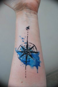 Фото тату океан 13.08.2019 №050 - ocean tattoo - tatufoto.com