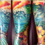 Фото тату океан 13.08.2019 №052 - ocean tattoo - tatufoto.com