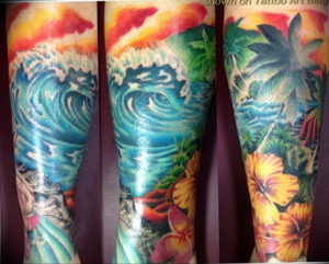 Фото тату океан 13.08.2019 №052 - ocean tattoo - tatufoto.com
