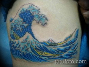 Фото тату океан 13.08.2019 №066 - ocean tattoo - tatufoto.com