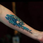 Фото тату океан 13.08.2019 №069 - ocean tattoo - tatufoto.com