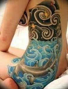 Фото тату океан 13.08.2019 №075 - ocean tattoo - tatufoto.com