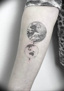 Фото тату океан 13.08.2019 №077 - ocean tattoo - tatufoto.com