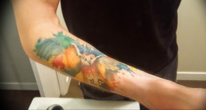 Фото тату океан 13.08.2019 №080 - ocean tattoo - tatufoto.com