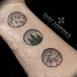 Фото тату океан 13.08.2019 №083 - ocean tattoo - tatufoto.com