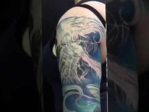 Фото тату океан 13.08.2019 №088 - ocean tattoo - tatufoto.com
