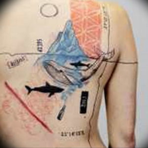 Фото тату океан 13.08.2019 №099 - ocean tattoo - tatufoto.com