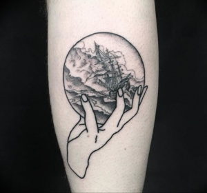 Фото тату океан 13.08.2019 №102 - ocean tattoo - tatufoto.com