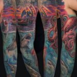 Фото тату океан 13.08.2019 №107 - ocean tattoo - tatufoto.com