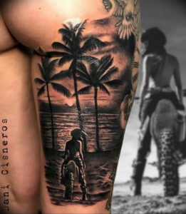Фото тату океан 13.08.2019 №111 - ocean tattoo - tatufoto.com