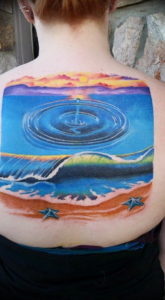 Фото тату океан 13.08.2019 №112 - ocean tattoo - tatufoto.com