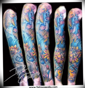 Фото тату океан 13.08.2019 №113 - ocean tattoo - tatufoto.com