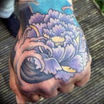 Фото тату океан на руке 13.08.2019 №006 - ocean tattoo on hand - tatufoto.com