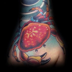 Фото тату океан на руке 13.08.2019 №034 - ocean tattoo on hand - tatufoto.com