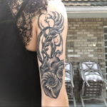 Фото тату сердце океана 13.08.2019 №002 - ocean heart tattoo - tatufoto.com