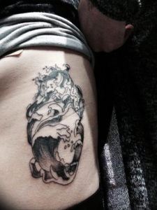 Фото тату сердце океана 13.08.2019 №006 - ocean heart tattoo - tatufoto.com