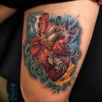 Фото тату сердце океана 13.08.2019 №019 - ocean heart tattoo - tatufoto.com